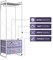 Sorbus Clothing Rack with Drawers - Clothes Stand Dresser - Wood Top, Steel Frame, & Fabric Drawers - Tall Closet Storage Organizer - Garment Rack for Hanging Shirts, Dresses, & Jackets